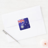 Australia square glossy flag vierkante sticker (Envelop)