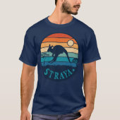 Australia Straya Retro Kangaroo Aussie T-shirt (Voorkant)