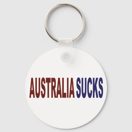 Australia Sucks Sleutelhanger (Voorkant)