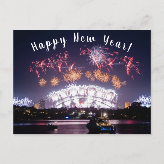 Australia Sydney Harbor Bridge Fireworks NYE Briefkaart (Voorkant)