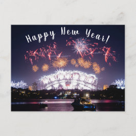 Australia Sydney Harbor Bridge Fireworks NYE Briefkaart