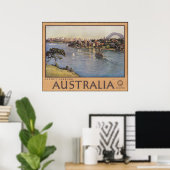 Australia Sydney Harbour Poster (Thuiskantoor)
