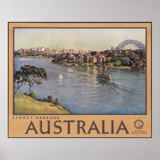 Australia Sydney Harbour Poster (Voorkant)