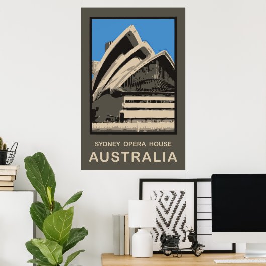 Australia Sydney Opera House Poster (Thuiskantoor)