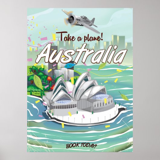 Australia Sydney vintage poster (Voorkant)