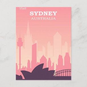 Australia Sydney Vintage Travel Briefkaart