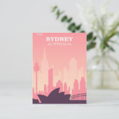 Australia Sydney Vintage Travel Briefkaart (Staand voorkant)
