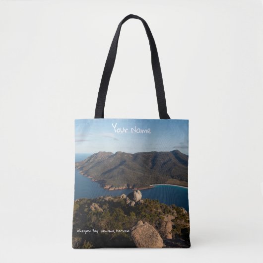 Australia Tasmania Wineglass Bay Landscape Foto Tote Bag (Voorkant)