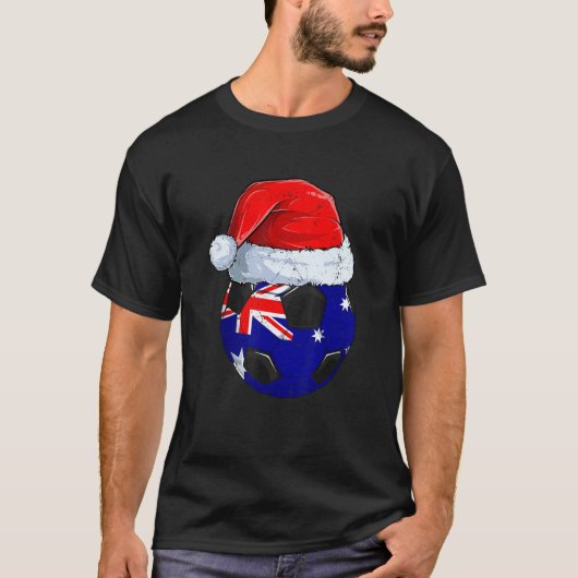 Australia Team Player Football Ball World Soccer S T-shirt (Voorkant)