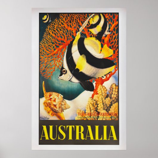 Australia, the Great Barrier Reef by Eileen Mayo Poster (Voorkant)
