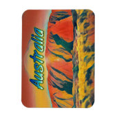Australia Uluru Ayers Rock surreal Magneet (Verticaal)