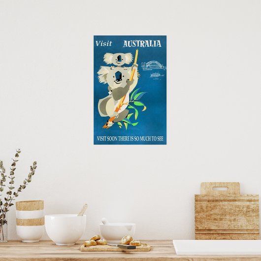 Australia, Visit Soon Poster (Keuken)
