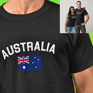 Australia & Vlag voor Australia Day on Dark T-shirt