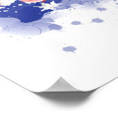 Australia Watercolor Map Poster (Hoek)