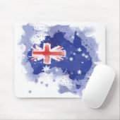 Australia Waterverf Map Muismat (Met muis)