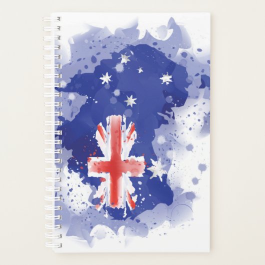 Australia Waterverf Map Planner (Voorkant)