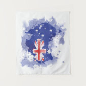 Australia Waterverf Map Wandkleed (Voorkant)