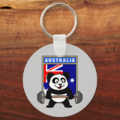 Australia Weightlift Panda Sleutelhanger (Voorkant)