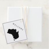 Australia Welcome Bag Gift Label, Wedding Weekend Bedankjes Labels (In situ)