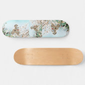 Australia Wild Koala Beer die Cherry blossom onder Skateboard (Horizontaal)