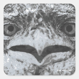 Australia Wildlife, Nature's Curmudgeon, Animal Vierkante Sticker