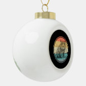Australia Wombat Keramische Bal Ornament (Links)