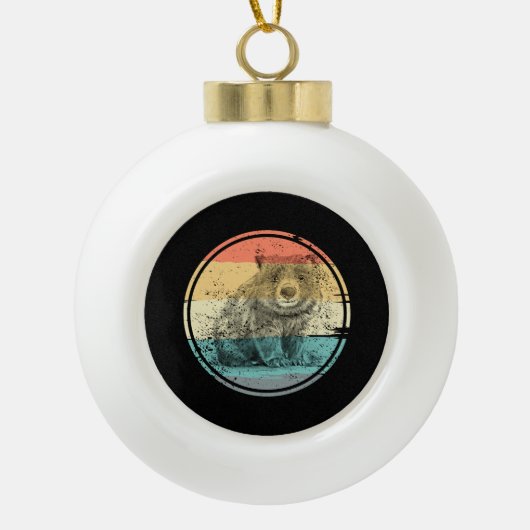 Australia Wombat Keramische Bal Ornament (Voorkant)