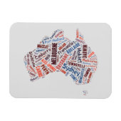 Australia Word Art Magneet (Horizontaal)
