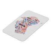 Australia Word Art Magneet (Linkerzijde)