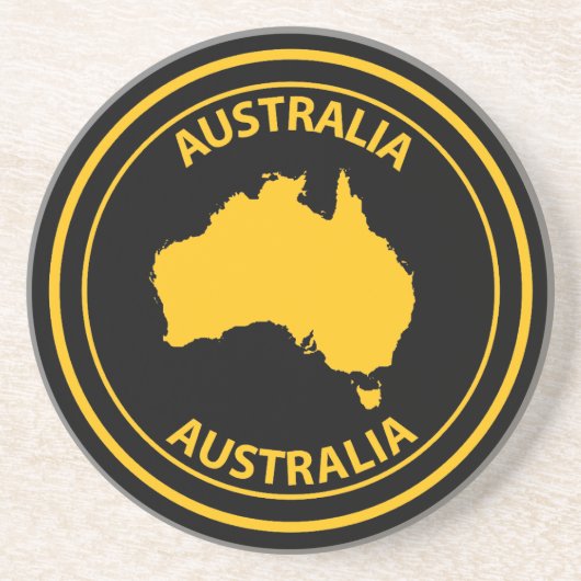 Australia Zandsteen Onderzetter (Voorkant)