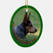 AUSTRALIAANSE KATTELDOG - BLAUWE HOLER - ORNAMENT (Rechts)