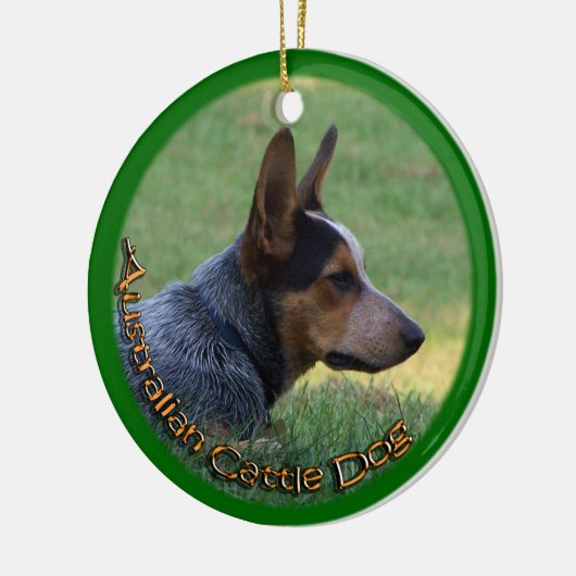 AUSTRALIAANSE KATTELDOG - BLAUWE HOLER - ORNAMENT (Links)