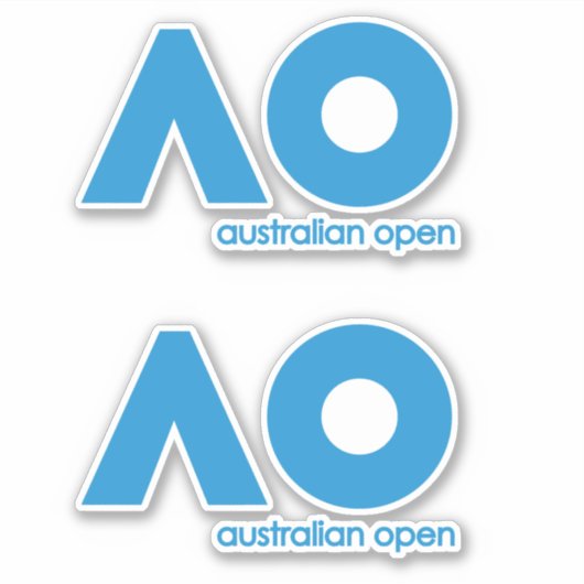 AUSTRALIAANSE OPEN-TENNIS STICKER (Voorkant)