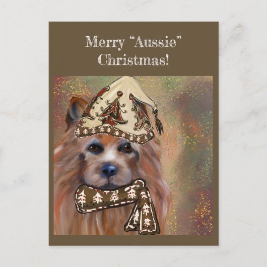 AUSTRALIAANSE TERRIER BRIEFKAART (Voorkant)