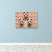 AUSTRALIAANSE TERRIER CANVAS AFDRUK (Insitu (Houten vloer))