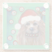 AUSTRALIAANSE TERRIER GLAZEN ONDERZETTER (Achterkant)