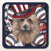 AUSTRALIAANSE TERRIER KARTONNEN ONDERZETTERS (Voorkant)