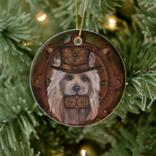 AUSTRALIAANSE TERRIER KERAMISCH ORNAMENT (Boom)