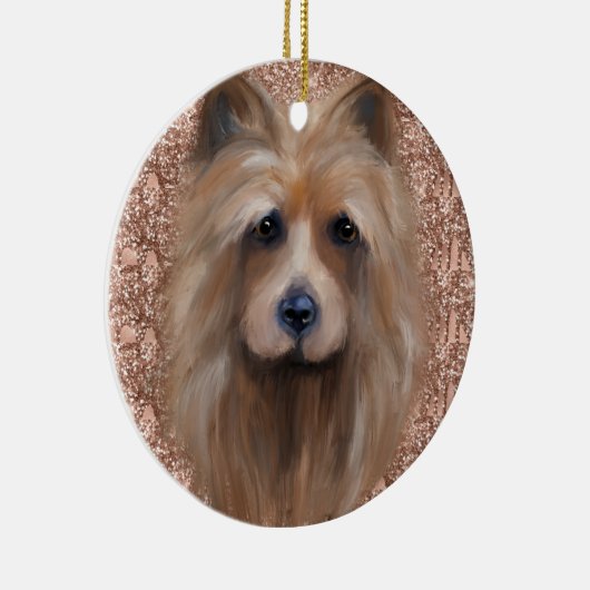 AUSTRALIAANSE TERRIER KERAMISCH ORNAMENT (Rechts)
