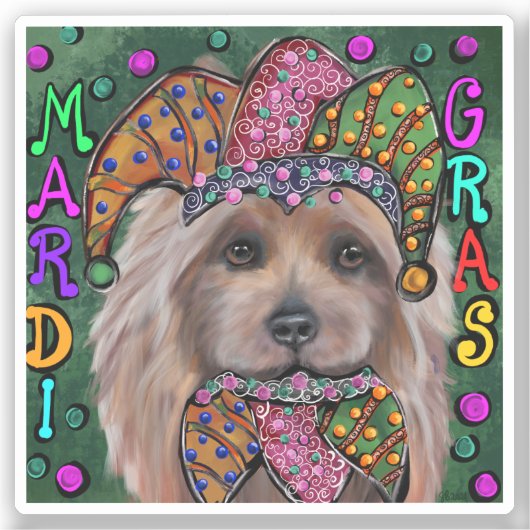 AUSTRALIAANSE TERRIER STICKER (Voorkant)