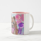 AUSTRALIAANSE TERRIER TWEEKLEURIGE KOFFIEMOK (Voorkant rechts)