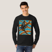 Australian Aborginial Artwork  Bird of Paradise T-shirt (Voorkant volledig)