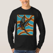 Australian Aborginial Artwork  Bird of Paradise T-shirt (Voorkant)