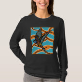 Australian Aborginial Artwork  Bird of Paradise T-shirt (Voorkant)