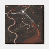 Australian Aboriginal Art Gift Magneet (Voorkant)