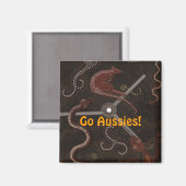 Australian Aboriginal Art Gift Magneet (Voorkant / Achterkant)