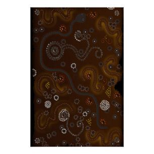 Australian Aboriginal Art Gift Perfect Poster