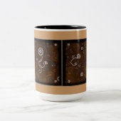 Australian Aboriginal Art Gift Tweekleurige Koffiemok (Center)