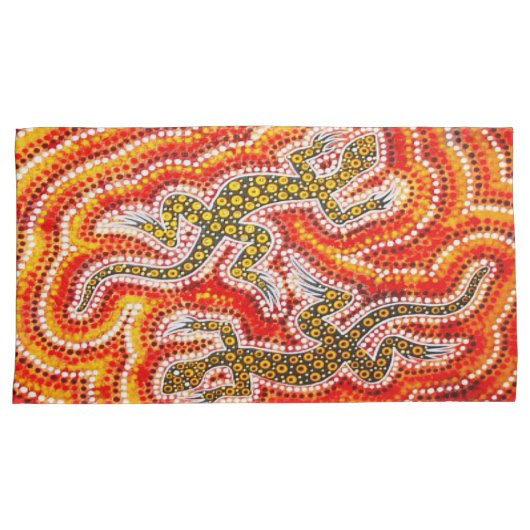 "AUSTRALIAN-Aboriginal-Art" Kussensloop (Voorkant-Rechts)