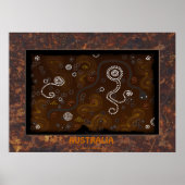 Australian Aboriginal Desert Art History Poster IV (Voorkant)